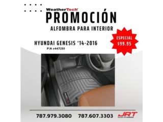 Alfombra tipo bandeja para Gnesis 2014-2016 Puerto Rico JRT Auto Interiors