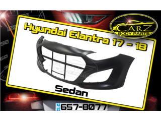 BUMPER Hyundai ELANTRA 2017 - 2018 Puerto Rico CARZ BODY PARTS & MUNDO PIEZAS Auto Parts