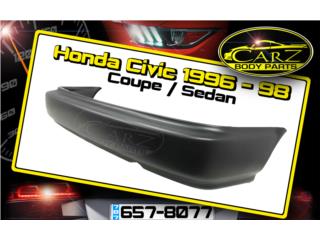 BUMPER Trasero Honda CIVIC 1996 - 1998 Puerto Rico CARZ BODY PARTS & MUNDO PIEZAS Auto Parts