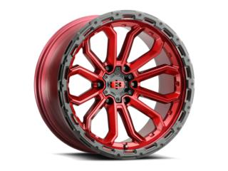 Vision 405 17x9 6-rotos rojo Puerto Rico INDY PERFORMANCE