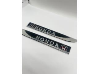 Emblema para bonete chrome y negro HONDA Puerto Rico JRT Auto Interiors