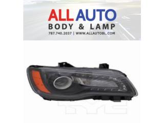 CHRYSLER 300 11-14 Foco Delantero Derecho Black Puerto Rico All Auto Body & Lamp LLC