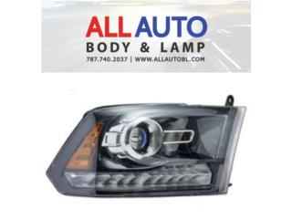 DODGE RAM 13-15 Foco Delantero Der. Negro Puerto Rico All Auto Body & Lamp LLC