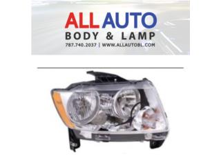 JEEP COMPASS 11-17 Foco Delantero Der. Chrome Puerto Rico All Auto Body & Lamp LLC