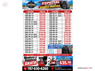 Gomas Nuevas OFERTAS!! Aprovecha! Puerto Rico Borinquen Tire Solutions