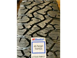 BFGoodrich All Terrain Lt315/70R17  Puerto Rico CENTRO GOMAS SAVARONA