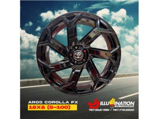 AOROS COROLLA FX18x8 5-100 Puerto Rico JJ Wheels and Tires