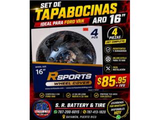 TAPABOCINAS PARA FORD VAN 16�  Puerto Rico S.R. Battery & Tire LLC