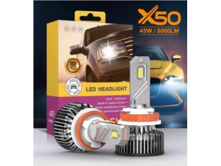 LED HEADLIGHTS X50 Puerto Rico MIKE'S H.I.D.