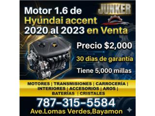 Motor de Hyundai Accent  2020 al 2023 Puerto Rico Garc�a Part Center