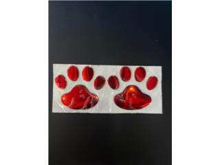 HUELLITAS DE MASCOTA EN GEL STICKER Puerto Rico JRT Auto Interiors