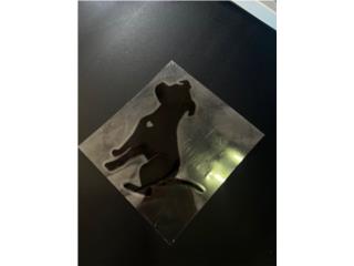 STICKER EN NEGRO DE PERRITO Puerto Rico JRT Auto Interiors