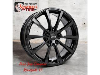 AROS JEEP RENEGADE, COMPASS 17 NEW BLACK Puerto Rico JAN WHEELS