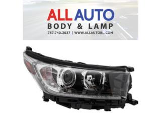 TOYOTA HIGHLANDER 17-19FOCO DELANTERO DERECH0 Puerto Rico All Auto Body & Lamp LLC
