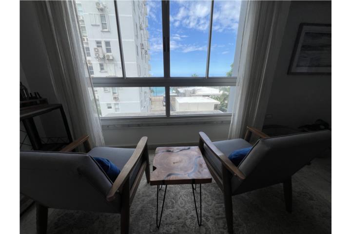 Condado Beach View from Office & Living Room