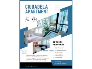 Furnished Apartment- CIUDADELA-FULL GENERATOR, San Juan - Santurce Clasificados