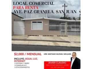 Se Alquila Ave. Paz Granela 1400 Comercial 