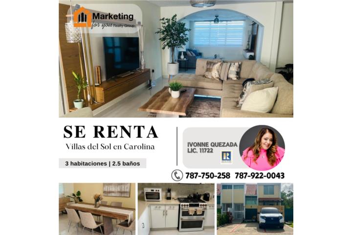 Urbanizacion-Villas Del Sol Urb. Villa del Sol en Carolina-Town house Casa en Carolina