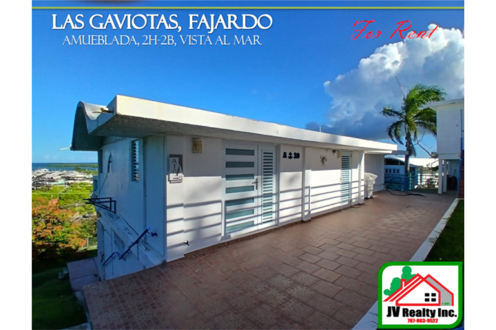 Urbanizacion-Las Gaviotas Las Gaviotas 2h-2h ¡Vista al mar! Amueblada Casa en Fajardo