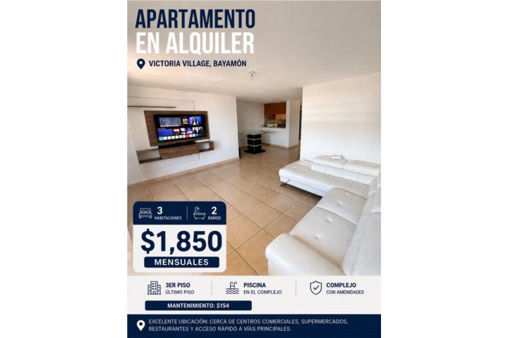 Condominio semi-amueblado 3h2b y piscina