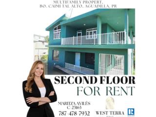 Alquiler Barrio Caimital Alto Se renta segundo piso. Aguadilla