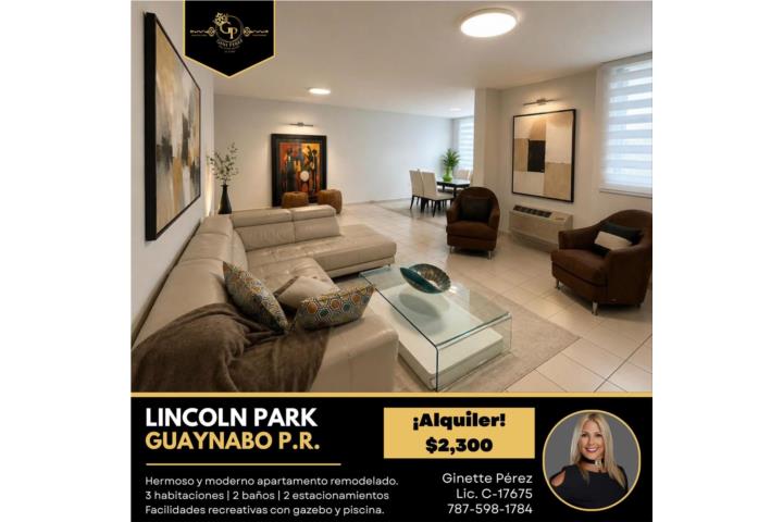 Condominio-Lincoln Park LINCON PARK 3/2 REMODELADO Apartamento en Guaynabo