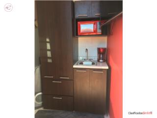 Estudio incl. agua, luz, a/c, amueblado