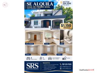 Casa Primer nivel Bo. San Jose
