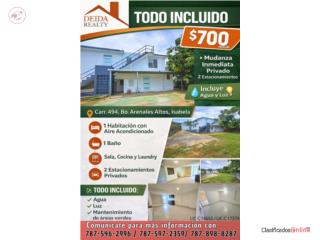 APARTAMENTO EN RENTA ISABELA CON AGUA Y LUZ