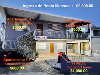 Puerto Rico - Bienes Raices Venta$Inversion-Income Property-4 Unidades-Airbnb Puerto Rico