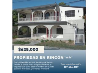 Puerto Rico - Bienes Raices Venta3 Propiedades Rincon (AS IS) Puerto Rico
