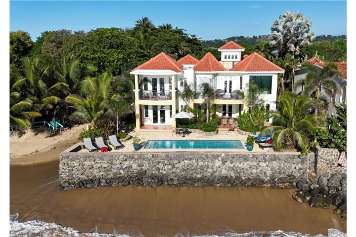 Beachfront villa with 3 elegant units located directly on Corcega Beach in Rincón.