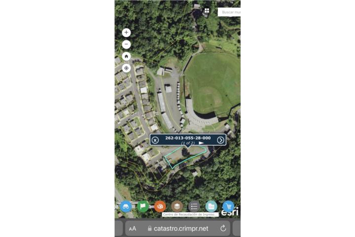 Parcela B, solar de 1,807 metros en la entrada de urbanización y frente al estadio de baseball de Maricao.