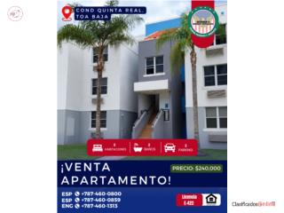 VENTA APARTAMENTO Cond. Quinta Real, Toa Baja