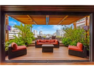 Apartamento �nico en Condado. Tres terrazas