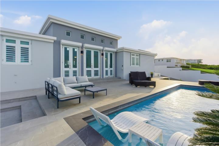 This house has three beautiful bedrooms and three full bathrooms.