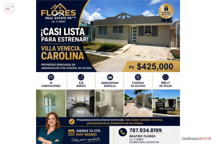 House in Villa Venecia, Carolina