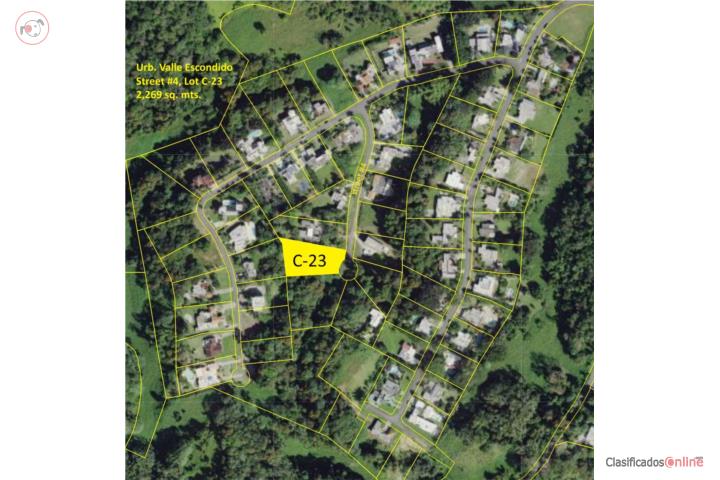 Lot in Valle Escondido Estates, Guaynabo