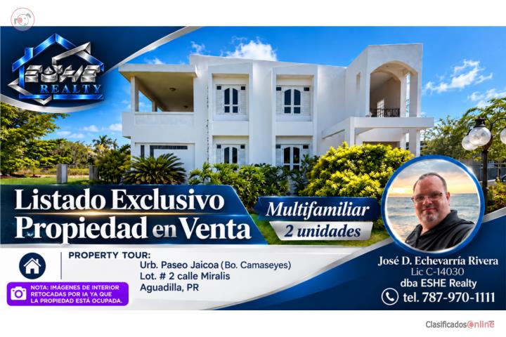 CASA AGUADILLA, PR - 2 UNIDADES, 7H/4.5B