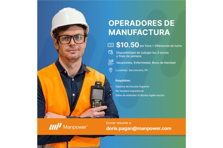 Operadores de manufactura - Barceloneta