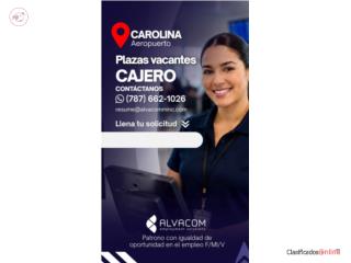 CAJERO(A) -AEROPUERTO DE CAROLINA