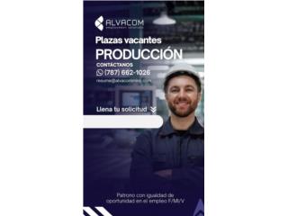 PRODUCCION(3PM-11:30PM)– BAYAMON