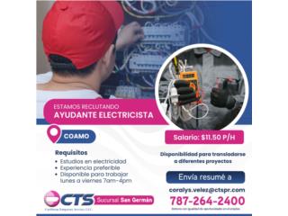 Ayudante de Electricista - coamo 