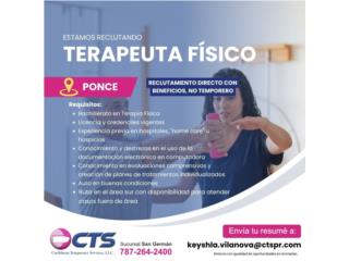 Terapista F�sico - Ponce- (Puesto Directo)