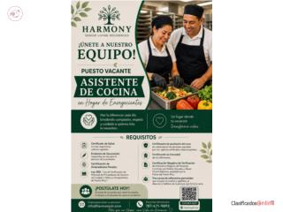 Asistente de Cocina - para Hogar de envejecientes