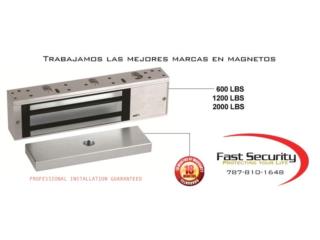 Magnetic lock 600 lbs office busines, FAST SECURITY  Puerto Rico