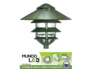 LAMPARA LED JARDIN PAGODA GRANDE CON HOOD, TECNO-LITE of PR  Puerto Rico