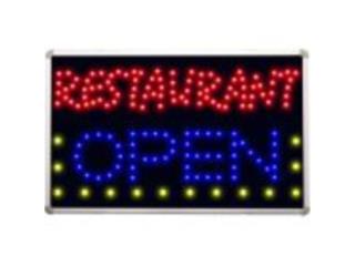 LED Sign Restaurant Open Blue 16 x 10 