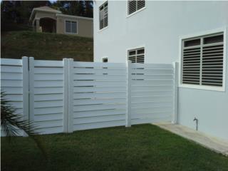 Verja PVC Modelo: Louver Style, Pro Fence Puerto Rico
