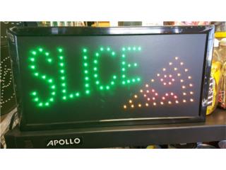 LED Sign Slice Pizza